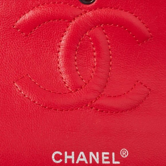 Chanel Pink Multicolor Quilted Tweed Classic Medium Double Flap Bag - Picture 2 of 12